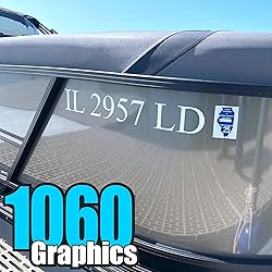 1060 Graphics 3" high Custom Boat Registration