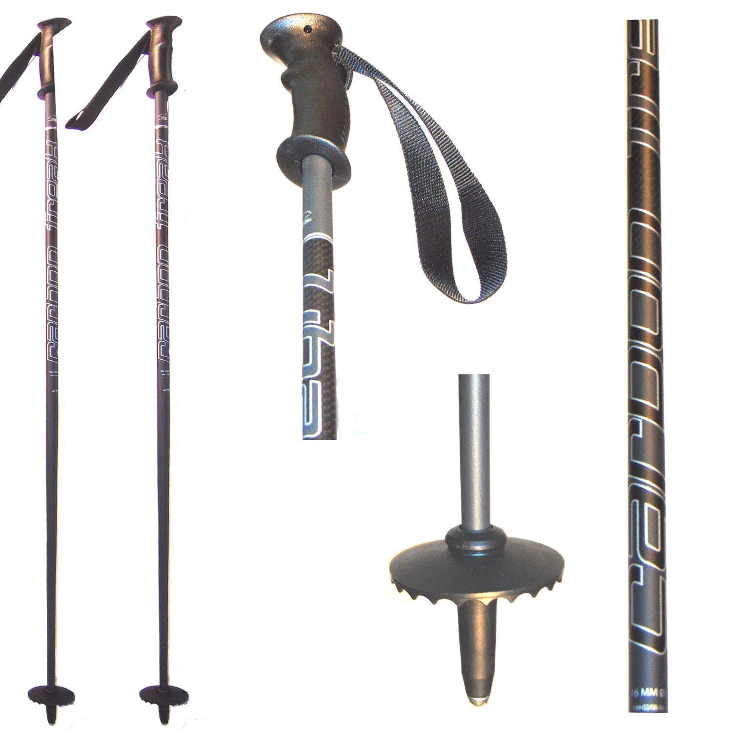 Komperdell Carbon Ski Poles Black 120 CM Amazon.co.uk Sports & Outdoors