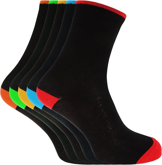 Amazon メンズ ソールに月 火 水 木 金 曜日デザイン 英語 コットンリッチ ソックスセット 靴下セット 5足組 男性用 26 29 5cm レッド ブルー イエロー グリーン スポーツソックス 通販