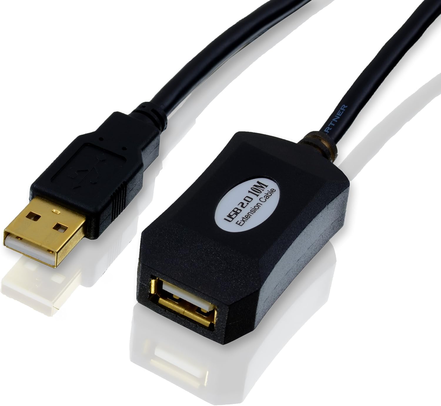 CSL, 10m USB 2.0 Active Repeater cable extension lead with signal amplification, Signal Amplifier Repeater, expandable