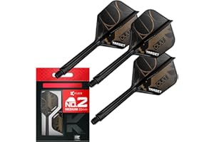 Target Darts K-Flex Cult Dart Flights & Shafts, No.2/No.6 | Pack of 3 Kflex Integrated Flight & Shaft System, All in One Moulded Stem – Available in Lengths Short, Intermediate & Medium