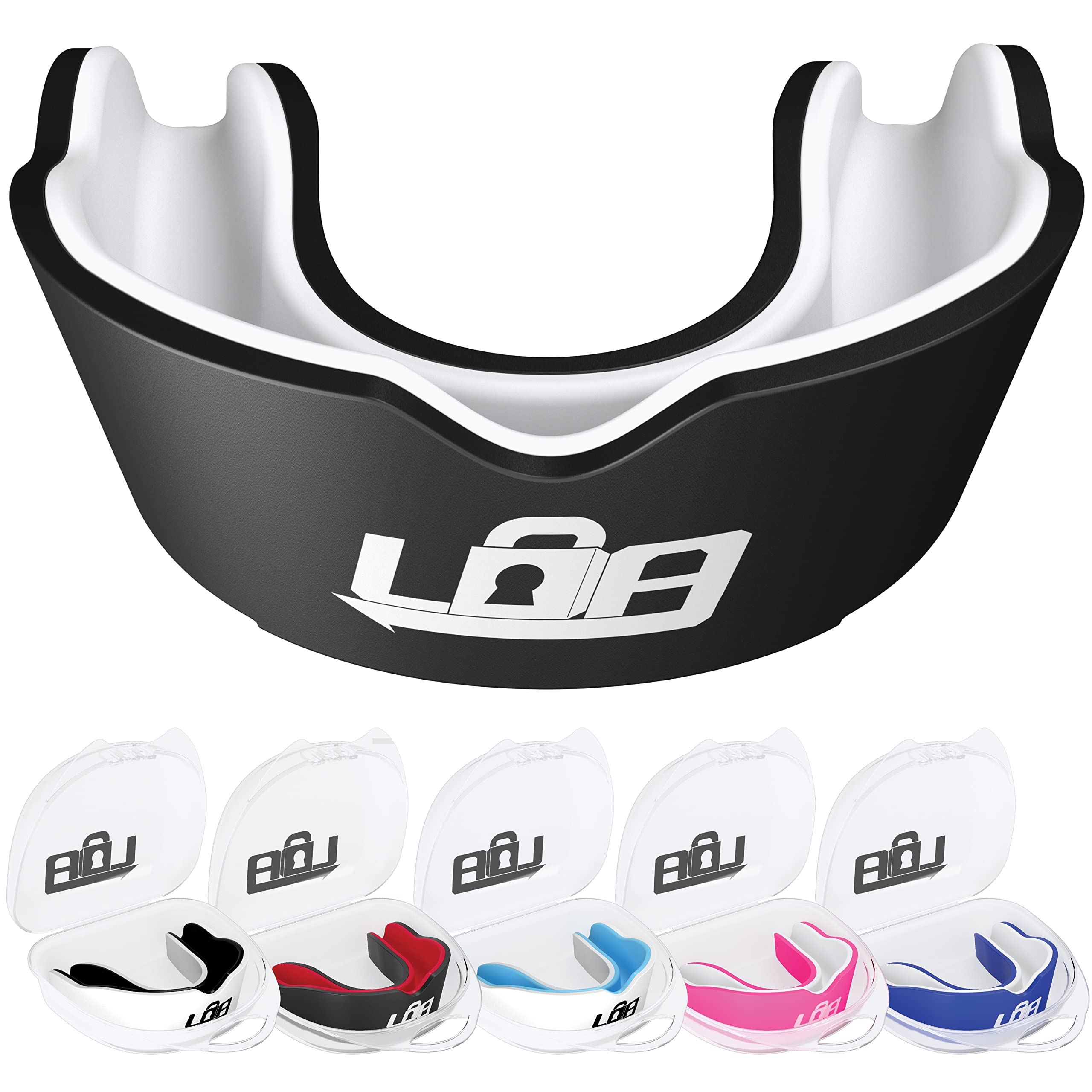 Gum Shield for Rugby, MMA, Hockey, Boxing and More - Premium Multi Layer Slim Fit Sports Mouth Guard - Ultimate Protection for Men and Women (Ages 12+) Maximum Safety for Sports