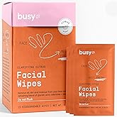 Refresh Face Wipes – Individual Cleaning Facial Wipe Singles- Moist Towelettes Individually Wrapped – After Workout & Travel – Fresh Citrus - AHA/BHA, Clover & Calendula