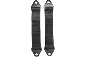 UTVDISTRIBUTION Suspension Limit Straps for Shocks Heavy Duty Blackout (12")