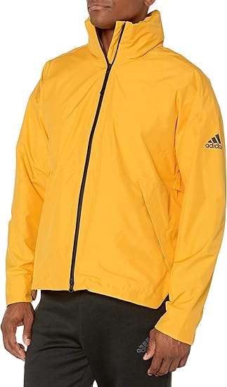yellow adidas rain jacket
