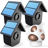 HTZSAFE Solar Driveway Alarm 1/2 Mile Long Range - 1 Receiver + 3 Sensors | Outdoor Weatherproof Wireless Motion Sensor&amp;Detector- Portable Receiver Has Long Last Backup Battery- DIY Security System