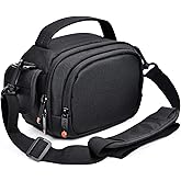 FOSOTO Funda para videocámara compatible con Canon VIXIA HF R800 R700, Sony HDR-CX405 CX675 CX670 SR12 FDRAX53, Panasonic HC-