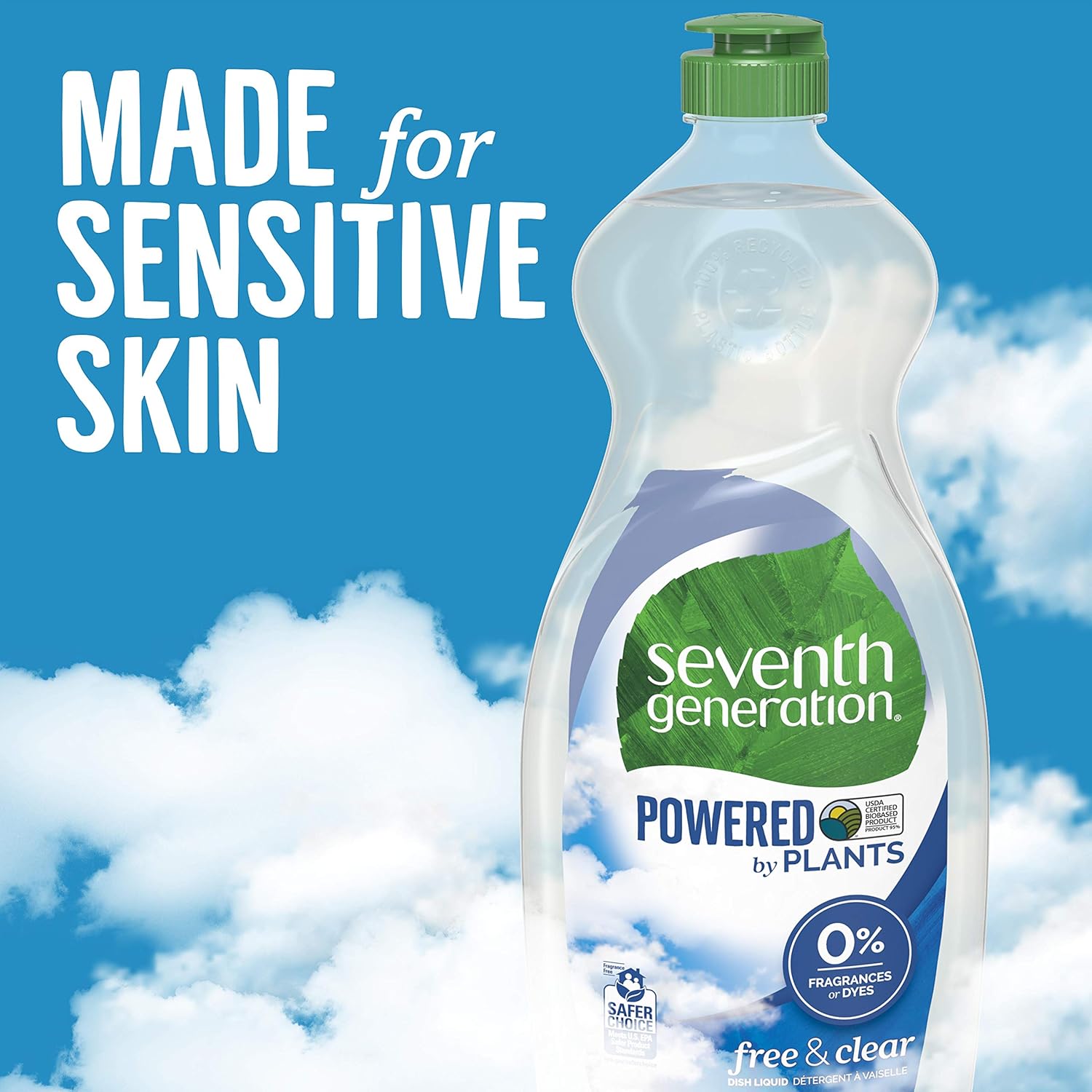 Seventh Generation Dish Liquid Soap, Free & Clear, 25 Oz, Pack of 6: Health & Personal Care