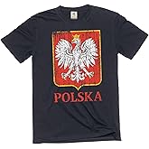 Men's Polska T-Shirt Poland Tee Shirt Polish Eagle Patriotic Teeshirt