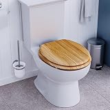 Croydex Hartley Flexi-Fix Soft Close Toilet Seat Light Oak view 7