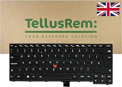 TellusRem UK Backlit Keyboard for Lenovo Thinkpad T431 T440 T450 T460 L450 E440