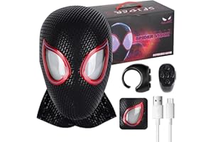 YONTYEQ Superhero Mask Halloween Masks with Faceshell and Lenses,handcraft Movie Prop Replica，Cosplay Costumes Mask