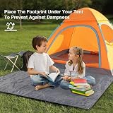 REDCAMP Ground Sheet 210x210cm Waterproof Tent Footprint 210D Oxford Ripstop view 2
