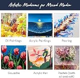 ISLAND 24x30cm Stretched Canvases 4 Pack 100% Cotton A4 view 5