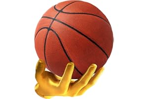 MillMB Handmade Secure Wall Mount Basketball Display Hand Basketball Holder for Garage Man Cave Furniture Basketball Stand Display Ball Display Case Wall Storage for Basketball Football