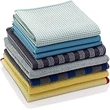 E-Cloth Home Cleaning Set, Reusable Microfiber Cleaning Cloths, 300 Wash Guarantee, Assorted Colors, 8 Piece Set