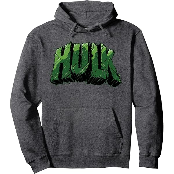 Marvel Boys Incredible Hulk Pullover Mit Kapuze – Grün, Größe 14, Mit Kangaroo-Tasche