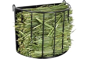 Oiibo Rabbit Hay Feeder, Less Wasted Guinea Pig Hay Feeder Bunny Hay Feeders with Heavy Duty Metal Frame Hay Holder Rack for Guinea Pigs, Rabbit, Chinchilla, Bunny
