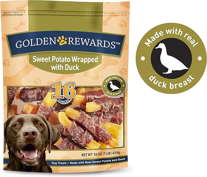 sweet potato duck dog treats