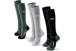 Musesox Compression Socks for Women&Men,Knee High Socks(3 Pairs)Ideal for Nurses,Pregnancy,Running,Travel,Flights&Athletic
