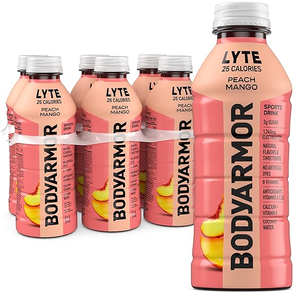 BODYARMOR LYTE, PEACH MANGO, ELECTROLYTE DRINK, 25 CALORIES,...