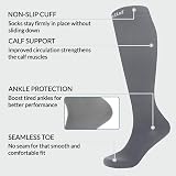 360 Relief 1 Pair Compression Socks 15-20 mmHg Grey S/M Travel Flight view 4