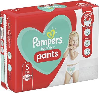 Pampers Baby-Dry Pants Nappies Size 5 37 Pack 12-17 kg Baby Care