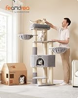 Feandrea Cat Tree Large Cats Heavy-Duty with Warm Pads 9 Scratching Posts view 2