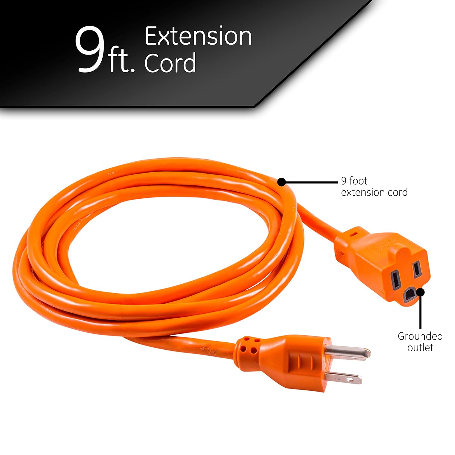 UL Listed Grounded 55006 GE House and Garden Extension Cord 16AWG