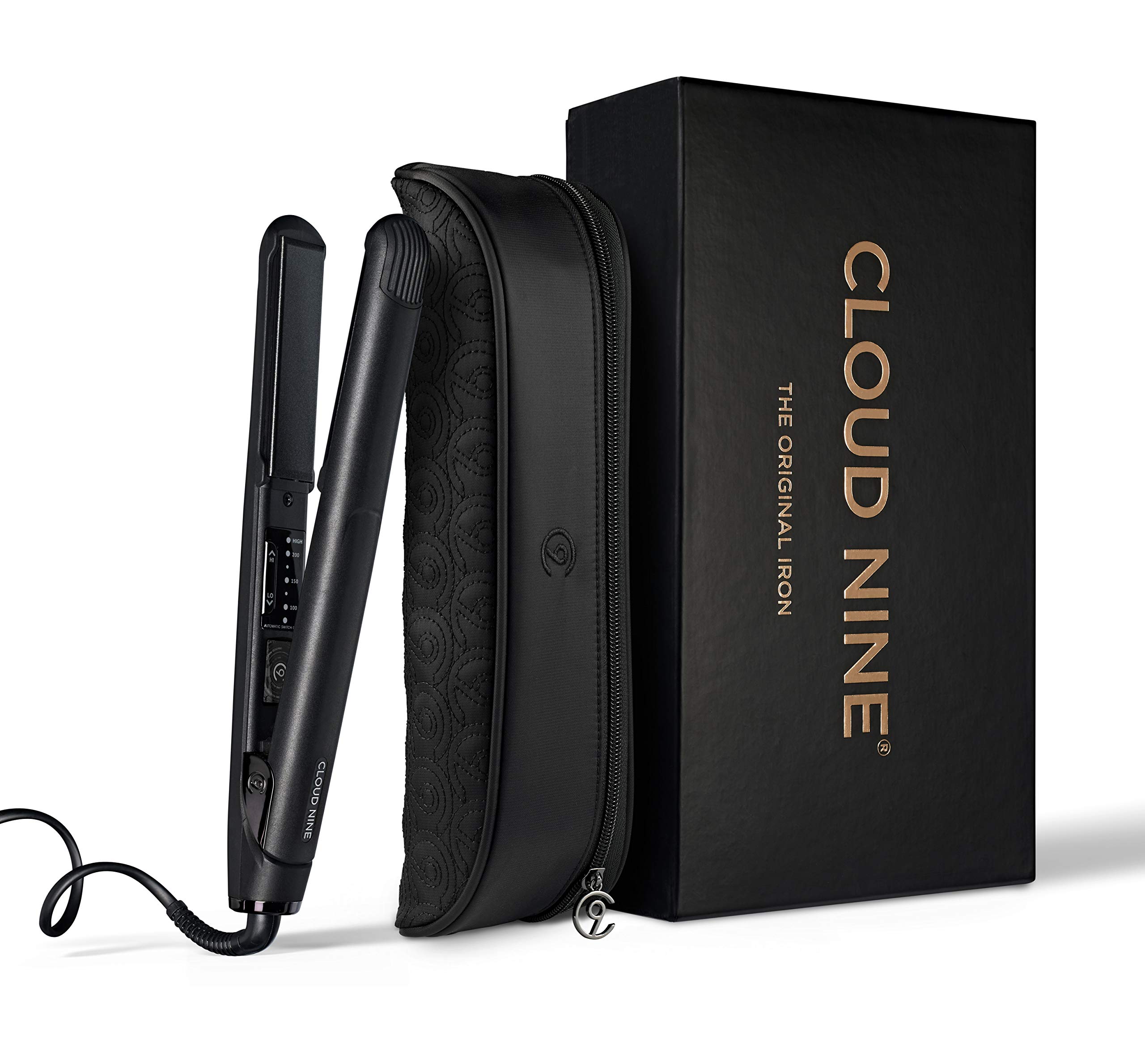 CLOUD NINE The Original Hair Straightener Gift Set | Variable Temperature Control Ceramic Floating Plates 360° Swivel Cord | Perfect for Everyday Straightening | Strong Shiny Sleek Results