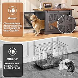 VOPEAK Farmhouse Dog Crate Furniture, Heavy Duty