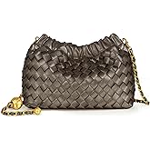 Joryin Woven Women's Crossbody Bag & Evening Purse, Trendy Dumpling Clutch & Hobo Cloud Shoulder Bag Trendy Dumpling Clutch