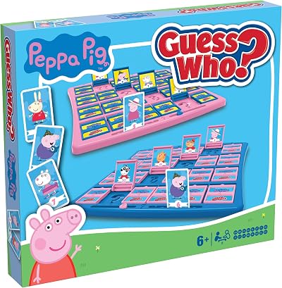 Winning Moves Peppa Guess Who Board Game Mummy Pig George Daddy Pig Ages 6+