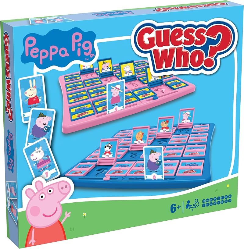 Winning Moves Peppa Guess Who Board Game Mummy Pig George Daddy Pig Ages 6+