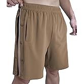 Tear Away Shorts for Men Post Surgery Snap Knee Leg Hip Surgical Leg Side Open Pants