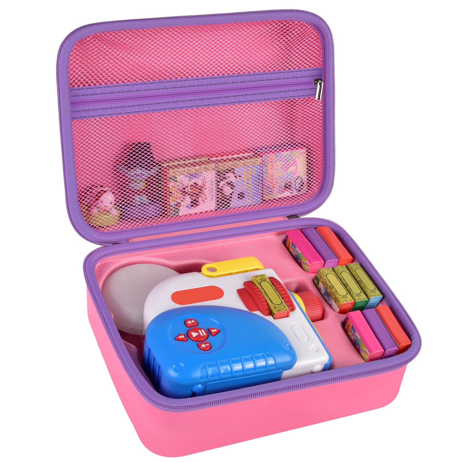 Photo 1 of Case Compatible with Little Tikes for Story Dream Machine Books Starter Set, Toys Protective Container for Little Tikes for Storytime Audio Play Real for Littles Character Collection (Box Only), Pink