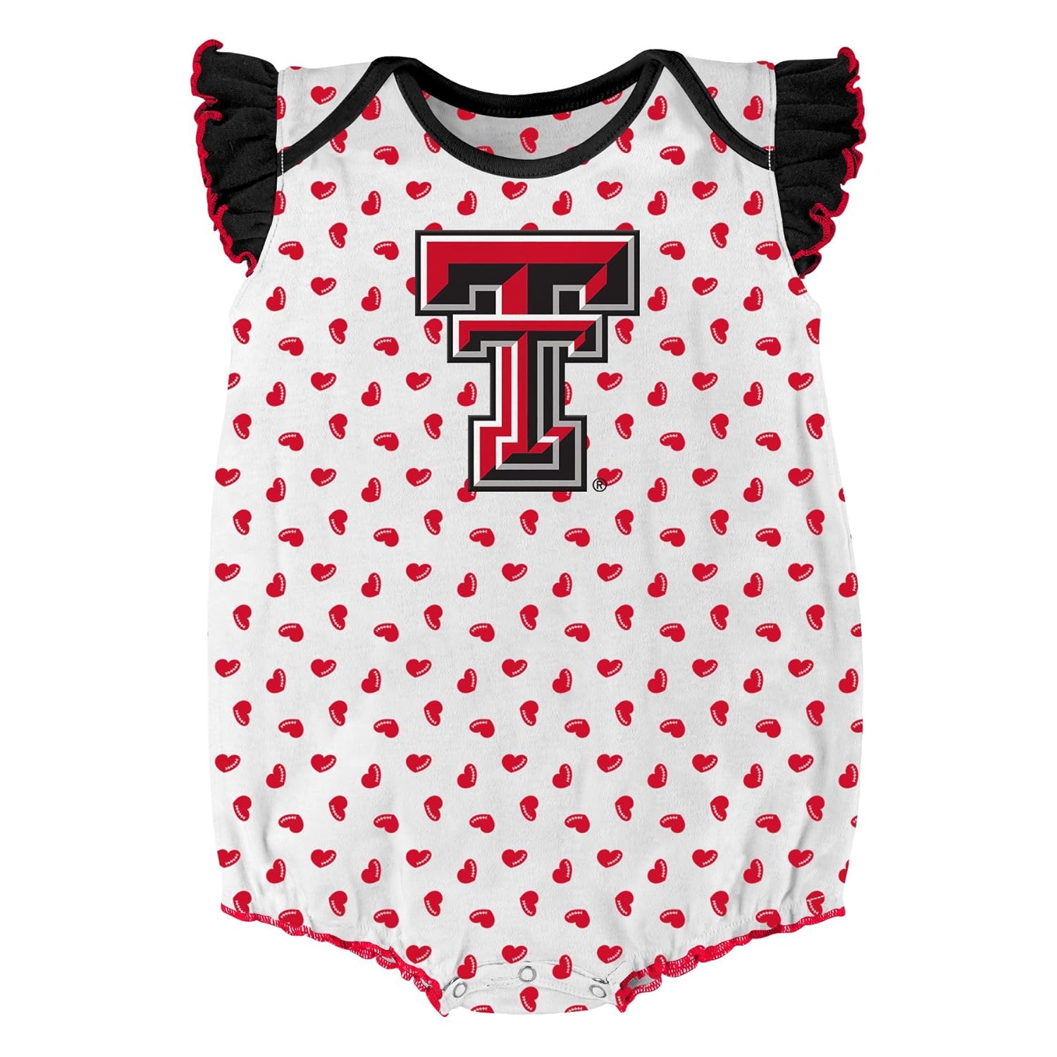 NCAA by Outerstuff NCAA boys Heart Fan 2 Piece Onesie Set