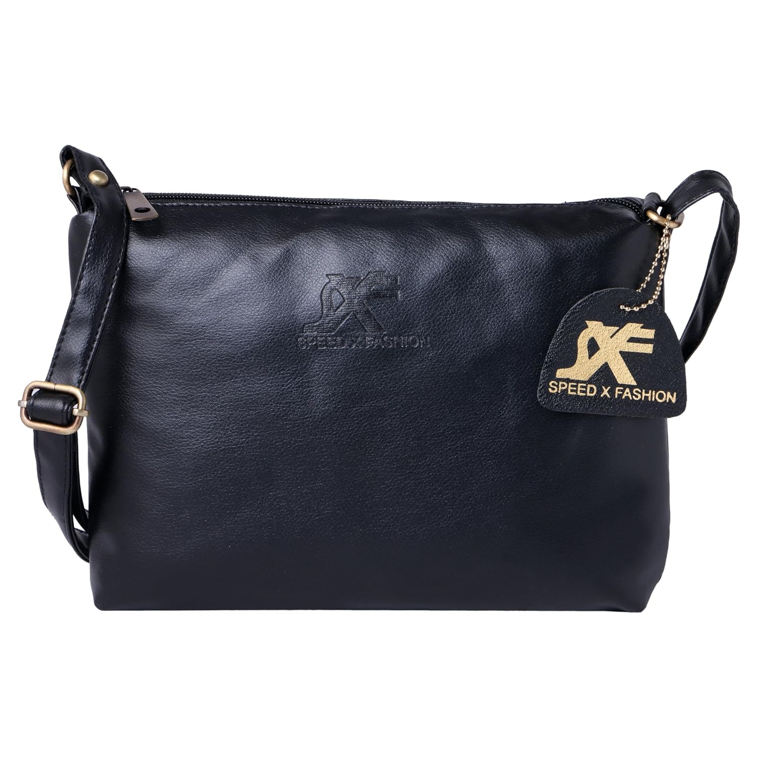 speed x fashion women's handbag and sling bag combo(snkr-rty,black)