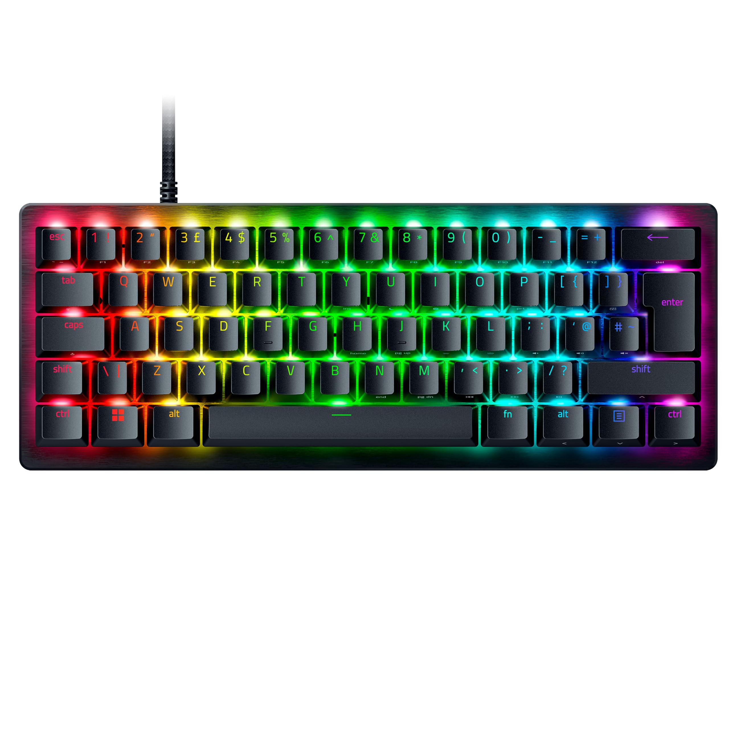 Razer Huntsman V3 Pro Mini - 60% Analog Optical Esports Gaming-Keyboard - Snap Tap - Rapid Trigger Mode - Quick Onboard Adjustments - Multi-function Control Buttons - QWERTY UK Layout | Black