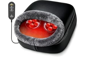 CooCoCo FSA Eligible Heated Foot Massager, HSA Approved Foot Warmer, Shiatsu Foot Heater for Plantar Fasciitis & Neuropathy, Feet Massage Machine for Pain Relief, Gifts for Women Mom Dad Men
