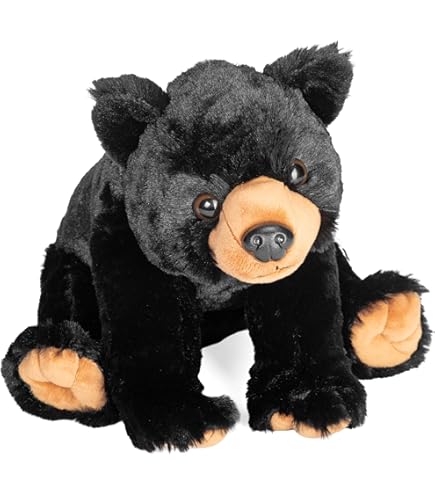 Amazon.com: Wild Republic Pocketkins Black Bear Stuffed Animal - 5