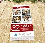 Absolutely Yours Charity Christmas Cards Pack 32 Festive Mice 100x100mm view 8