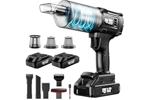 ONAVOT Handheld Vacuum Cleaner Cordless- 35000PA Strong Suction for Car & Home, Car Vacuum Portable Rechargeable Lightweight for Pet Hair with HEPA Filter, Quick Clean in Office/Desk/Couch (Black)