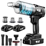 ONAVOT Handheld Vacuum Cleaner Cordless - 35000PA Strong Suction for Car & Home, Car Vacuum Portable Rechargeable Lightweight for Pet Hair with HEPA Filter, Quick Clean in Office/Desk/Couch (Black)