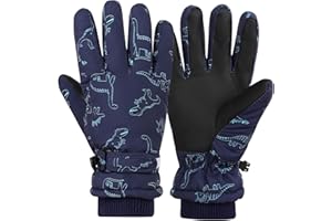 LPMOERA Kids Gloves Winter Toddler Snow Waterproof Gloves Kids Mittens For Boys Girls Ski Glove Warm Thermal Fleece