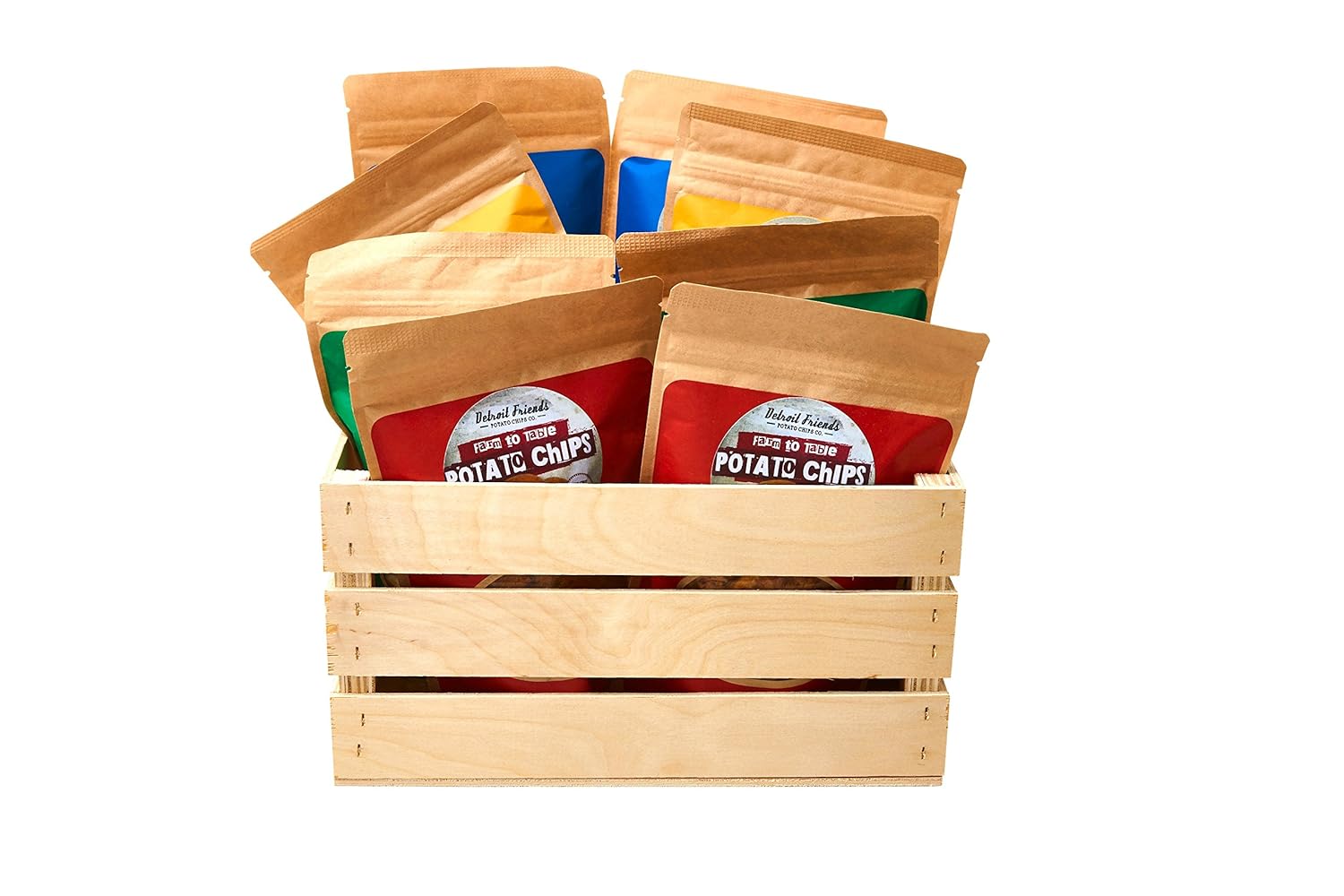 Amazon Com Detroit Friends Potato Chip Crate