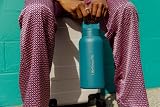 LifeStraw Go Series Insulated Stainless Steel Water Filter Bottle 1L Laguna Teal view 5