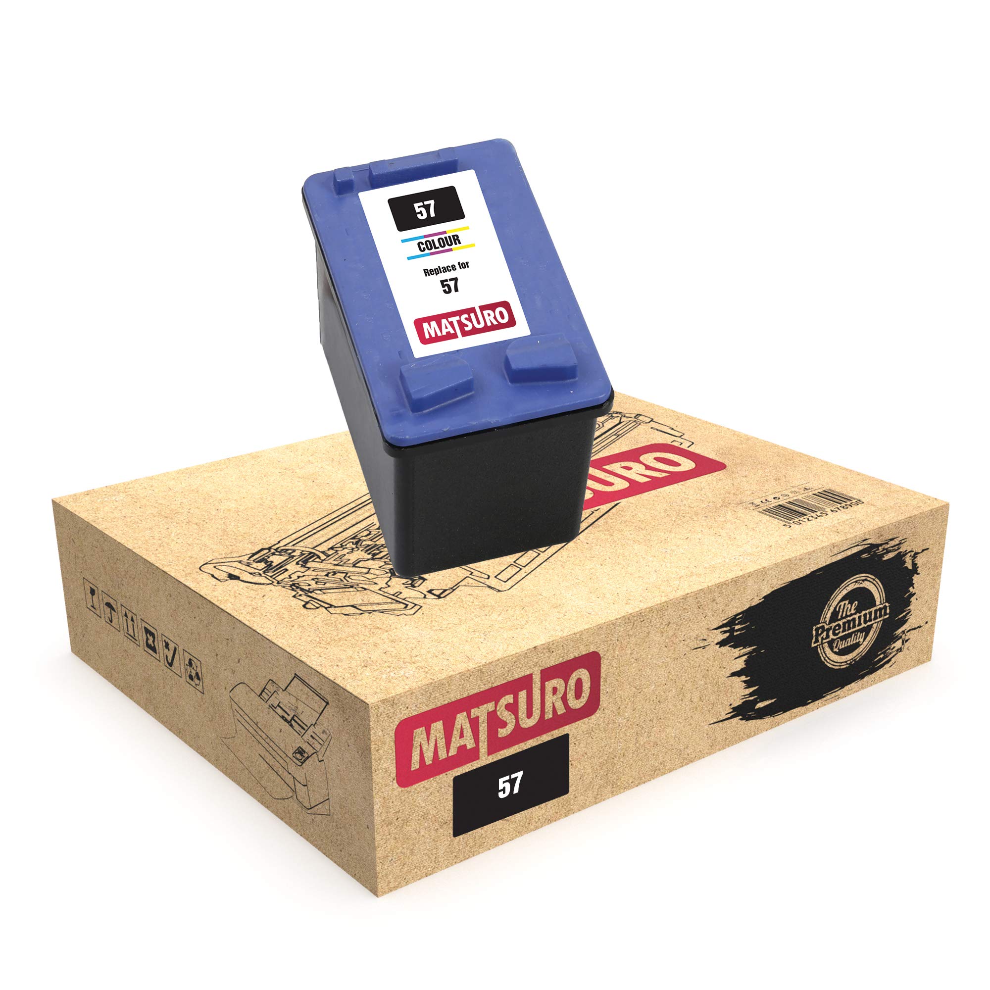 Matsuro Original | Compatible Remanufactured Ink Cartridge Replacement for HP 57 (1 COLOR)