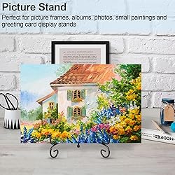 Vivinin 6 Pack Metal Plate and Picture Frame Stands