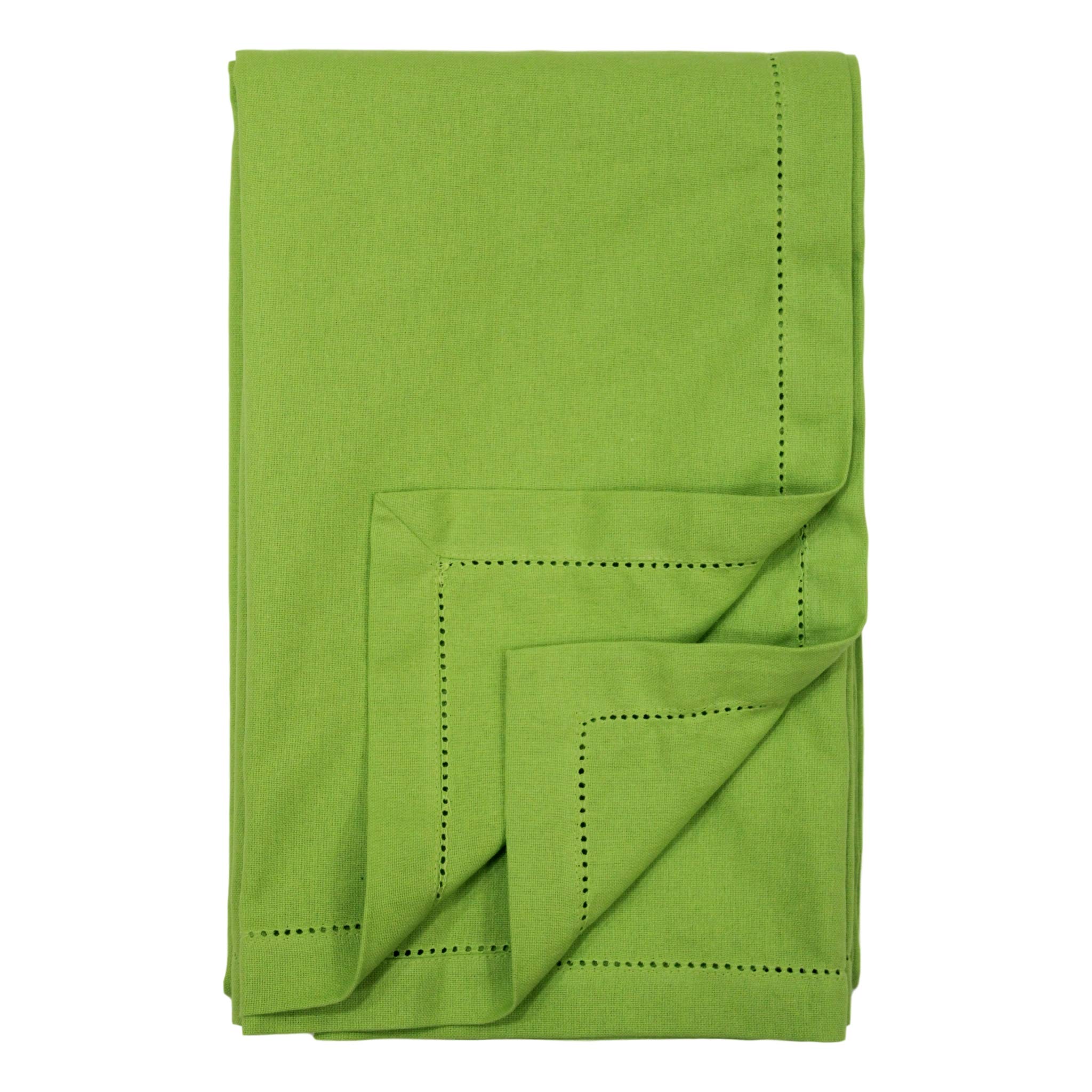 Ragged Rose Cotton Tablecloth for a 6-7 Ft Table - Versatile Table Cloth with Simple Embroidered Hem - Indoor & Outdoor Decor for Living Room, Kitchen, & Garden — image 1